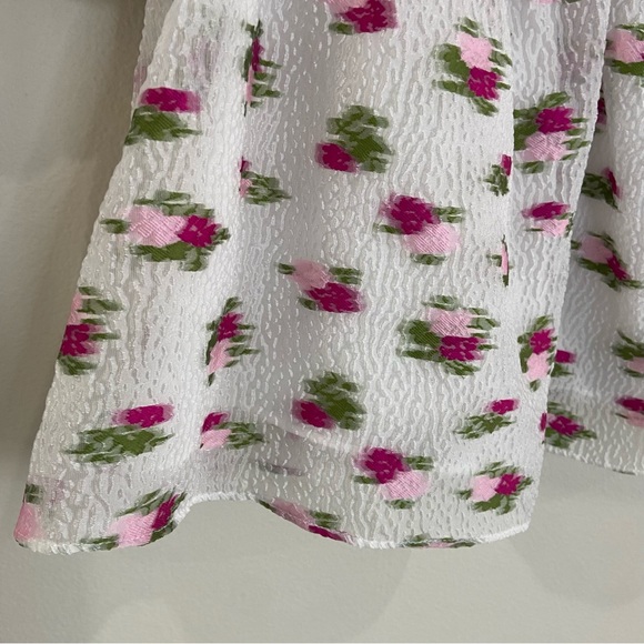 BuddyLove Blakely Peplum Short Sleeve Top - Calla Lily - Picture 6 of 13